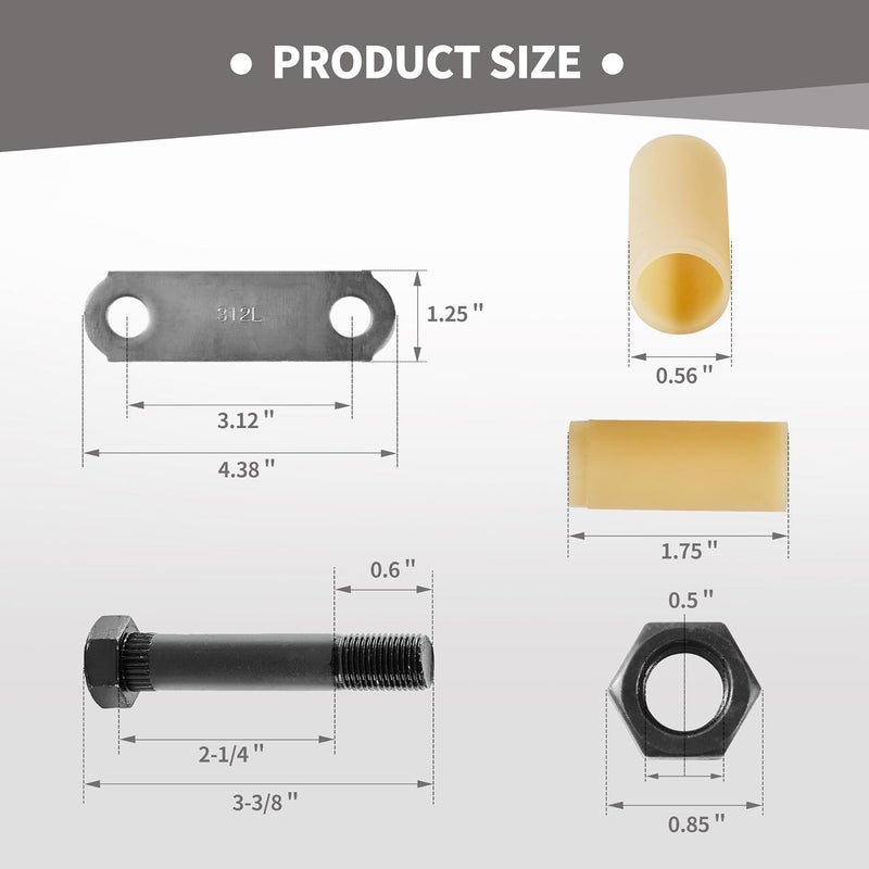 Lonffery طقم شاكلة أليكس للمقطورة، 312L يناسب 3500lb-7200lb مزدوج العين الربيع - Image 4